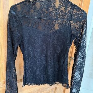 Elegant Black Lace Top by Kaileigh